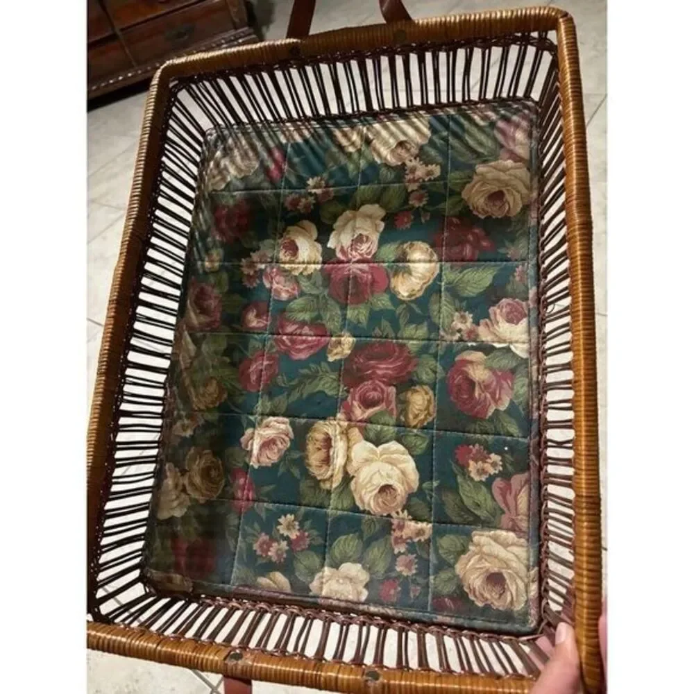 Wicker Basket Serving Tray vintage‎